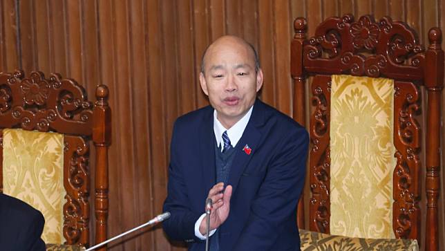 立法院長韓國瑜最新民調有5成2滿意度。廖瑞祥攝