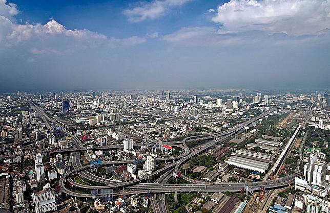 A view of Bangkok highways