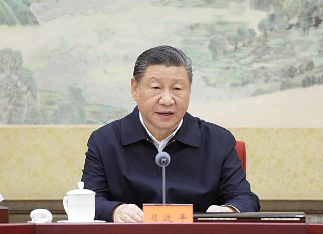 Xi Jinping, general secretary of the Communist Party of China (CPC) Central Committee, delivers an important speech while chairing the criticism and self-criticism meeting of the Political Bureau of the CPC Central Committee. The meeting was held from Thursday to Friday. (Xinhua/Ju Peng)