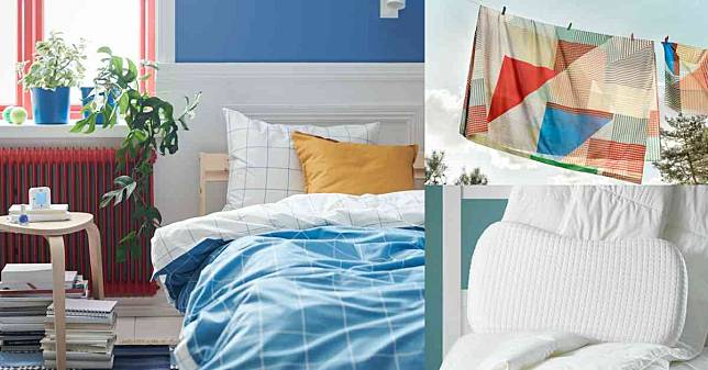 Ikea「涼感寢具」推薦Top7！「涼感枕頭」最適合夏天，床上鋪有這款舒眠薄墊冷氣可降1度！
