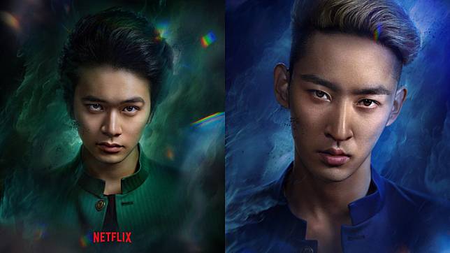Netflix於19日公布桑原和真將由上衫柊平(右)飾演，想不到顏值卻被吐槽比男主角浦飯幽助(左)還帥。(圖/Netflix Japan ig)