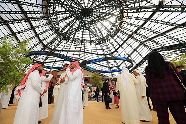 People attend the 8th Future Investment Initiative (FII) conference in Riyadh, Saudi Arabia, on Oct. 29, 2024. (Xinhua/Sui Xiankai)