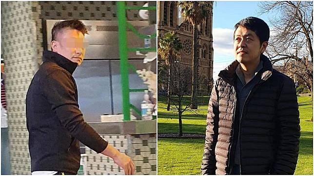 許智峯指，上月在茶餐廳施襲的男子，已遭當地警方拘捕及落案起訴。(左：資料圖片；右：許智峯fb圖)