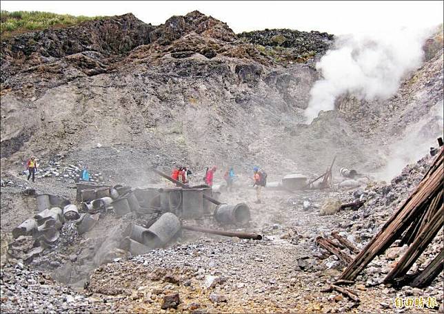 大屯火山是活火山，地表底下8公里處有岩漿庫。(資料照)