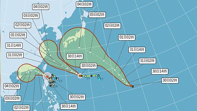 太平洋海面又將有個颱風生成。（圖／氣象局）