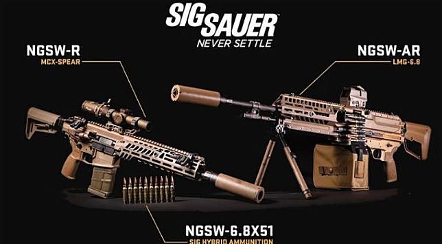 ▲西格＆紹爾（SIG SAUER）研發、使用6.8×51公釐新彈藥的XM5步槍和XM250班用機槍，將取代美軍現役M4卡賓槍與M249機槍。(圖／SIG SAUER網站)