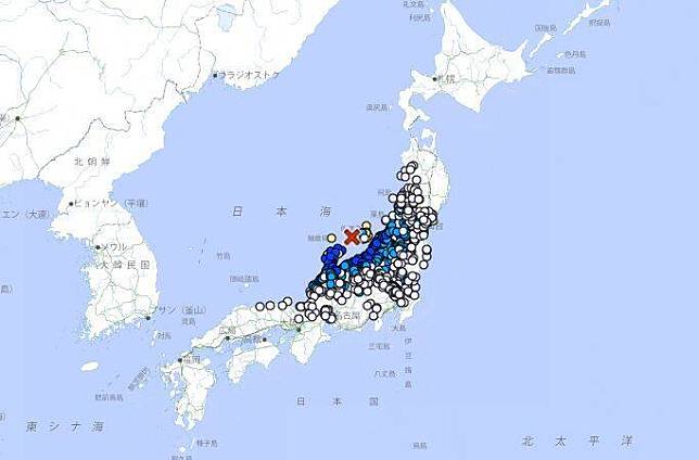 日本新潟縣今（9）天傍晚發生規模6.0地震。