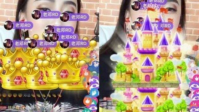 直播打賞是不少中國網紅賺錢方式。翻攝微博