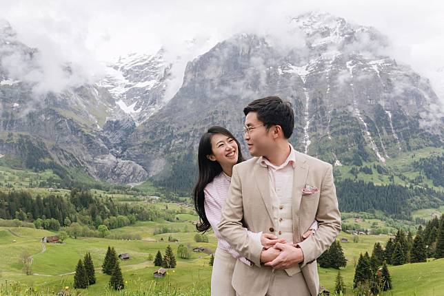 Wilbur Lim and Hazell Ng in Grindelwald, Switzerland