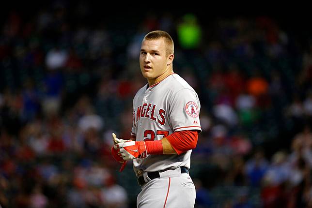 大谷前隊友Mike Trout生涯唯一一次季後賽就慘遭橫掃。(圖片來源 LINE TODAY：AP/達志影像）  
