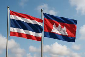 泰柬緊張局勢升級。 (AI生成圖)