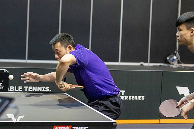陳建安(左)、馮翊新今夜爭奪WTT布達佩斯支線賽男子雙打冠軍。(取自World Table Tennis)