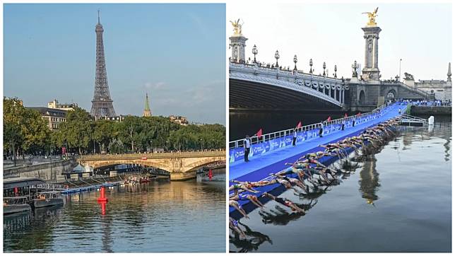 巴黎塞納河水質於今月初的測試仍出現不達標情況。