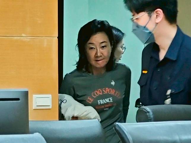 祝文宇的妻子、時任甲山林建設董事長的張瀛珠。呂志明攝