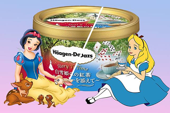 Häagen-Dazs ญี่ปุ่นออกไอศกรีม 2 รสชาติใหม่ได้แรงบันดาลใจจาก Snow White กับ Alice in Wonderland