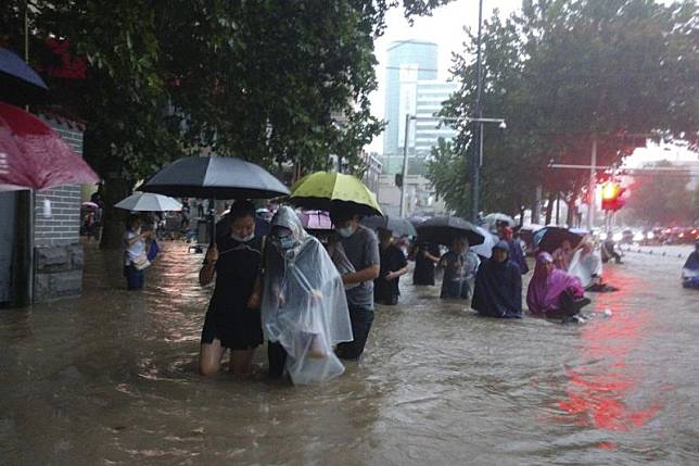 中國河南鄭州水災