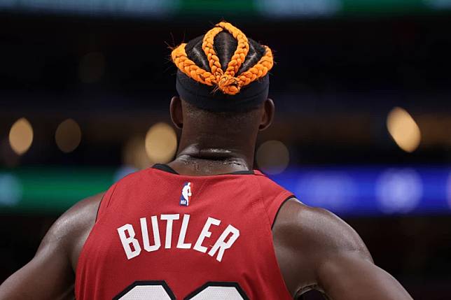 熱火「士官長」巴特勒（Jimmy Butler）與球隊徹底鬧翻。法新社