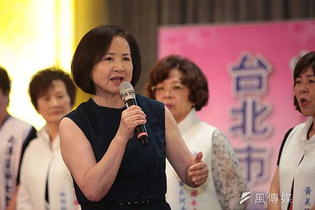 吳敦義夫人蔡令怡今說，中南部豪雨是打臉民進黨的治水成效。（顏麟宇攝）