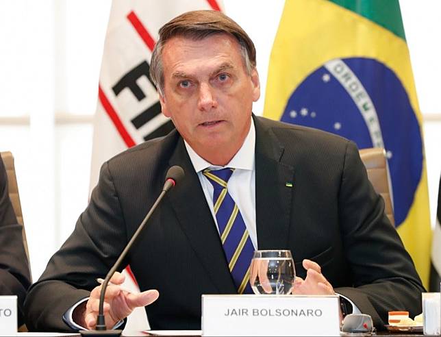 巴西總統波索納洛（Jair Bolsonaro）。   圖：翻攝Jair Messias Bolsonaro臉書