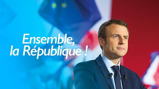  年僅39歲的馬克宏當選法國總統，粉碎極右翼派的夢想，各種酸言酸語紛紛出爐。   圖：翻攝馬克宏臉書 