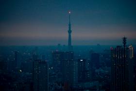 東京晴空塔。美聯社