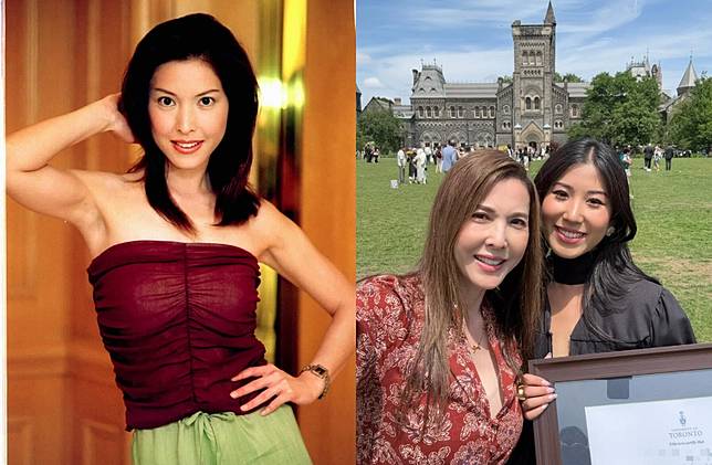 李婉華全家福照罕見曝光，正妹愛女（右圖右）就讀美國碩士。（圖／楊約翰攝、IG@anitayuenwahlee）