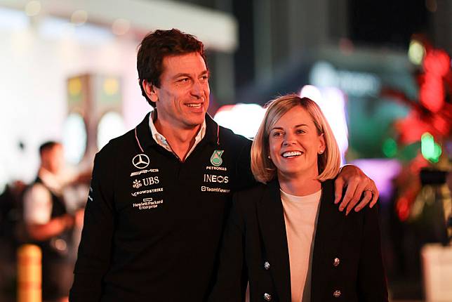 Todd Wolff（左）與Susie Wolff（右）夫婦被指控違規私下傳遞機密資訊。（達志影像資料照）