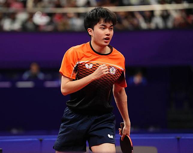 林昀儒帶給中國選手極大壓力。  奧會提供