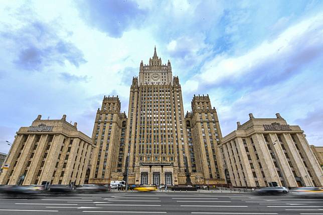 This photo taken on May 10, 2024 shows the Russian Ministry of Foreign Affairs in Moscow, Russia. (Xinhua/Cao Yang)