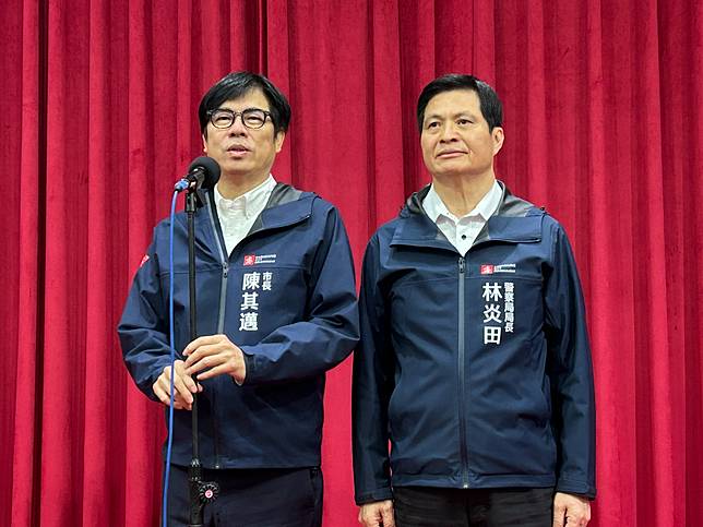 高市議會總質詢，市長陳其邁要求警察局長林炎田針對案情進一步說明。記者徐白櫻／攝影