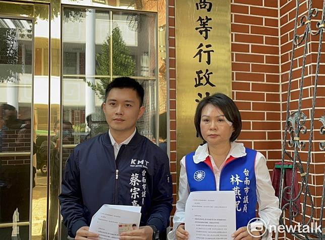 國民黨台南市議員蔡宗豪(圖左)。 圖：黃博郎／攝