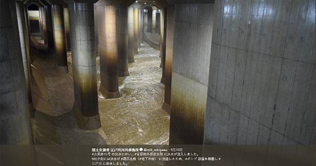 哈吉貝雨量驚人！　日本埼玉「地下神殿」第2次全面啟動
