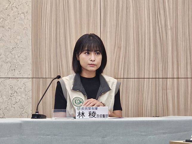 衛福部疾管署防疫醫師林稜（圖）23日表示，1名南部30多歲本國籍女性確診弓形蟲感染症，感染源待釐清，個案家中沒養貓、更無接觸野貓。中央社記者陳婕翎攝　115年6月23日
