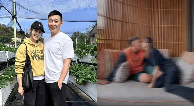 嚴立婷曬出和張智峰親吻照罕見放閃。翻攝嚴立婷臉書