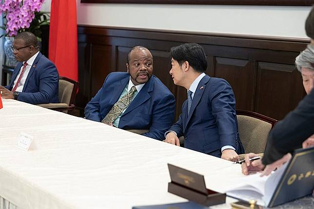 賴清德總統會晤史瓦帝尼國王恩史瓦帝三世（King Mswati Ⅲ）。 圖：總統府提供
