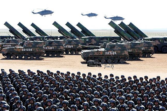2017年中國在內蒙古朱日和舉行閱兵。（湯森路透）