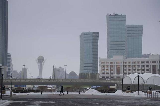中亞大國哈薩克首都阿斯塔納。（AP）