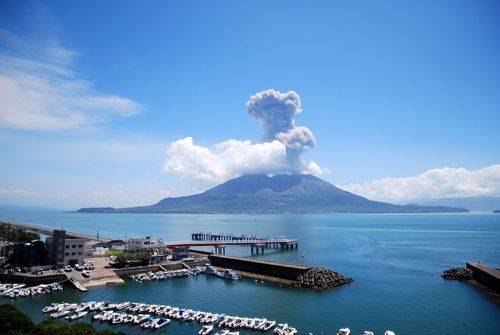 櫻島火山是鹿兒島的象徵