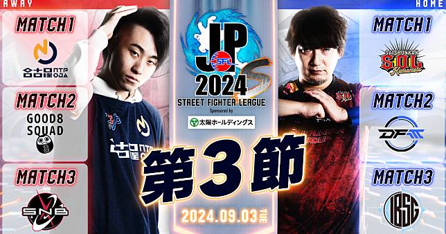 「快打旋風聯賽：Pro-JP 2024 Division S 第3節」對戰表