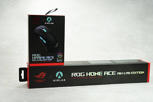 最酷的電競滑鼠與滑鼠墊就是它們！ROG Harpe Ace 與 Hone Ace「Aim Lab Edition」 開箱介紹