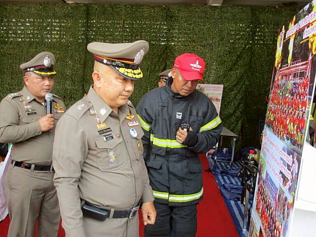 “ศรีวราห์” ติวเข้ม ตชด. - กทม. ซ้อมถวายความปลอดภัยอัคคีภัย เขตพระราชฐานฯ