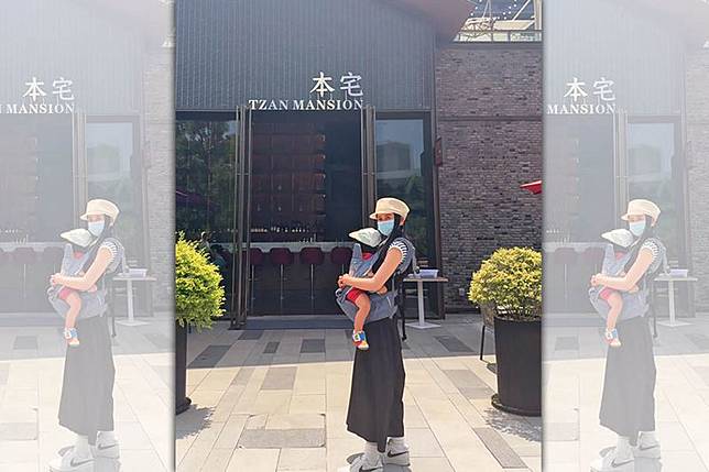 愷樂兩年前宣布生下大兒子，如今又因懷雙胞胎，即將成為三寶媽。（翻攝自愷樂IG）