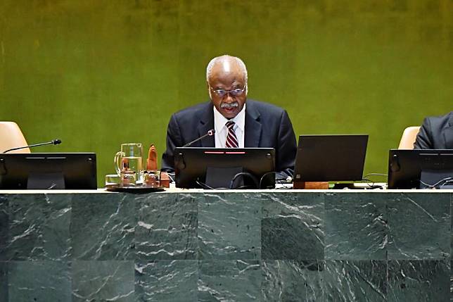 UNGA President Philemon Yang delivers concluding remarks during the General Debate of the 79th session of the United Nations General Assembly at the UN headquarters in New York, on Sept. 30, 2024. (Xinhua/Li Rui)