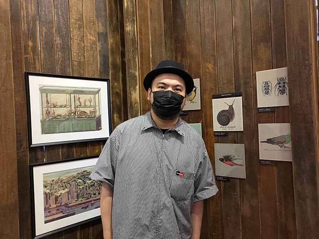 國立台灣博物館和插畫家鄒駿昇合作，以台灣雲豹為 題材創作繪本「捉迷藏」，入選2022義大利波隆那插 畫展。 中央社記者王寶兒攝 111年4月22日  
