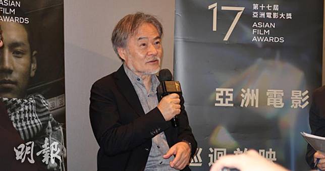 「第十七屆亞洲電影大獎」評審主席黑沢清出席《東京奏鳴曲》映後座談跟觀眾交流。（柯美攝）