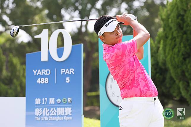 台灣好手洪健堯抓下6鳥吞1柏忌以67桿(-5)單獨領先(TPGA_林聖凱攝影)