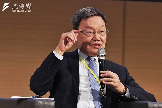 台北論壇基金會董事長蘇起11日出席「2024地緣政治高峰論壇：美國總統大選後，全球政經局勢」，聚焦台灣在中美競爭中的角色變化。（柯承惠攝）