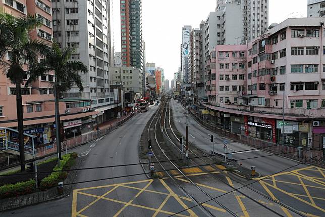 A main road in Yuen Long on Monday, when residents stayed away for fear of further violence. Photo: Sam Tsang