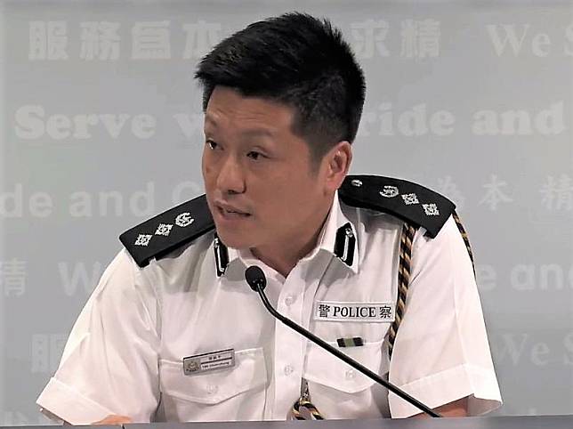 謝振中反駁警方對不同人士有差別待遇的說法 (香港警察facebook)