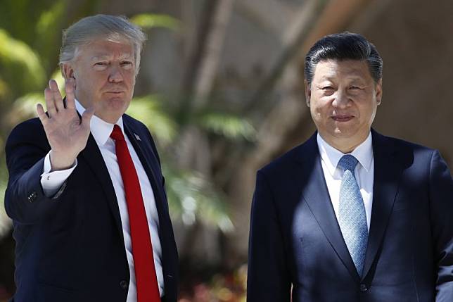 美國總統川普與中國國家主席習近平。（AP資料照）